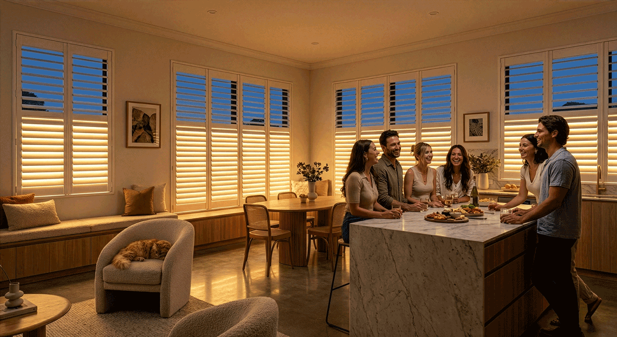 LiteLüvr softly illuminating a calm interior at night